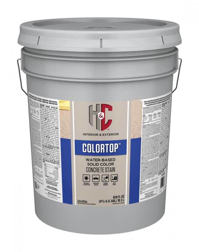 H&C COLORTOP Water-Based Solid Color Concrete Stain<span class='Notice ItemWarning' style='display:block;'>Item has been discontinued<br /></span>