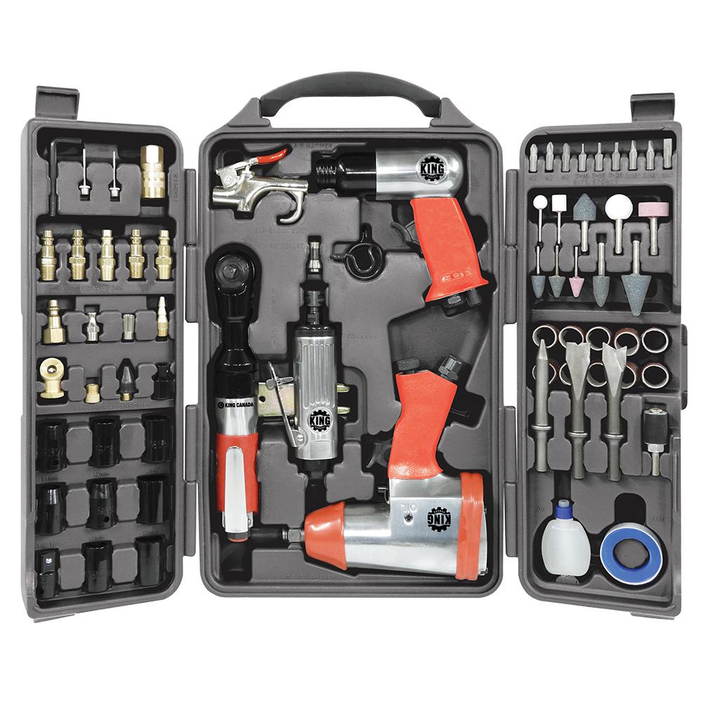 71 pc. Air tool kit<span class=' ItemWarning' style='display:block;'>Item is usually in stock, but we&#39;ll be in touch if there&#39;s a problem<br /></span>