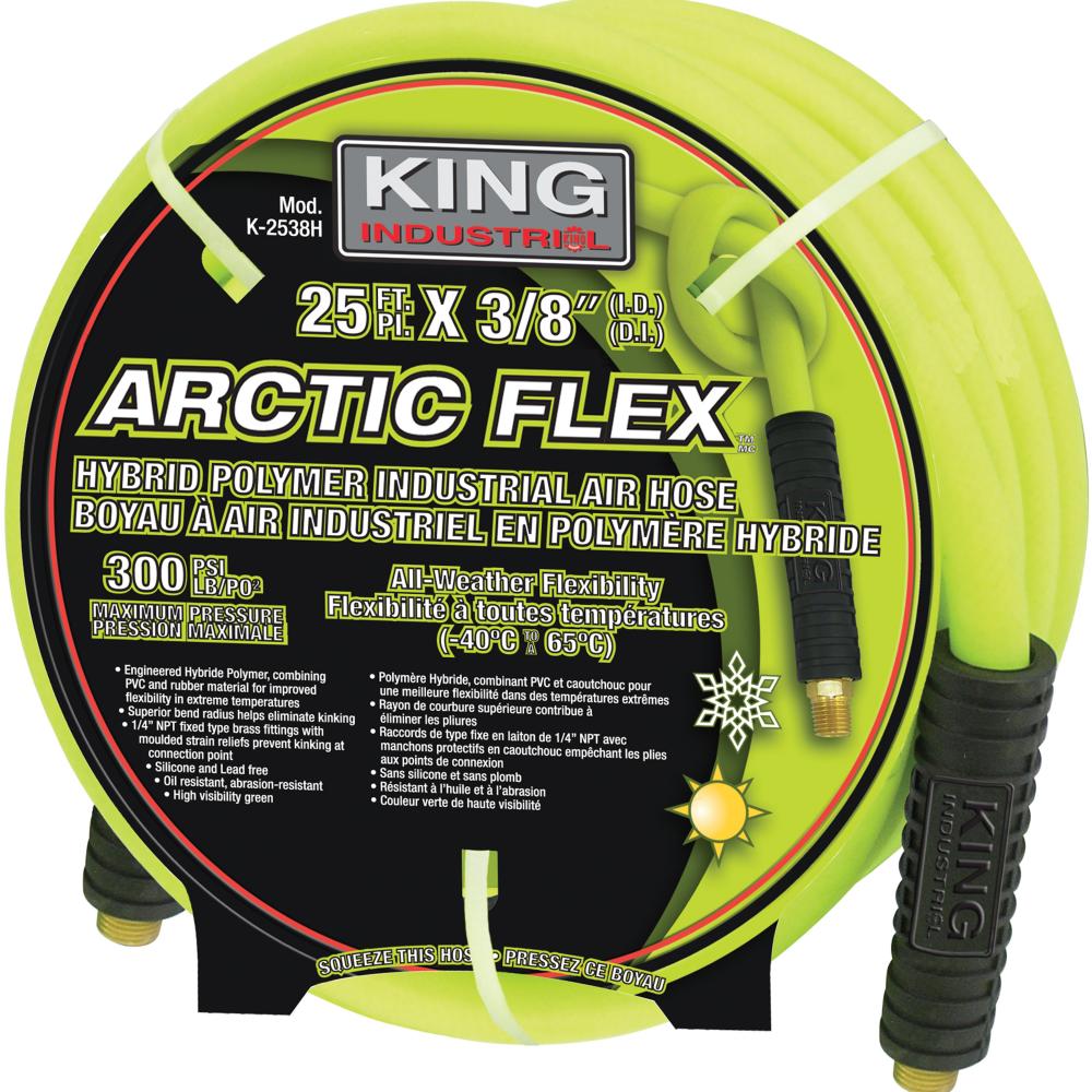 3/8&#34; x 25&#39; Hybrid polymer industrial air hose<span class=' ItemWarning' style='display:block;'>Item is usually in stock, but we&#39;ll be in touch if there&#39;s a problem<br /></span>