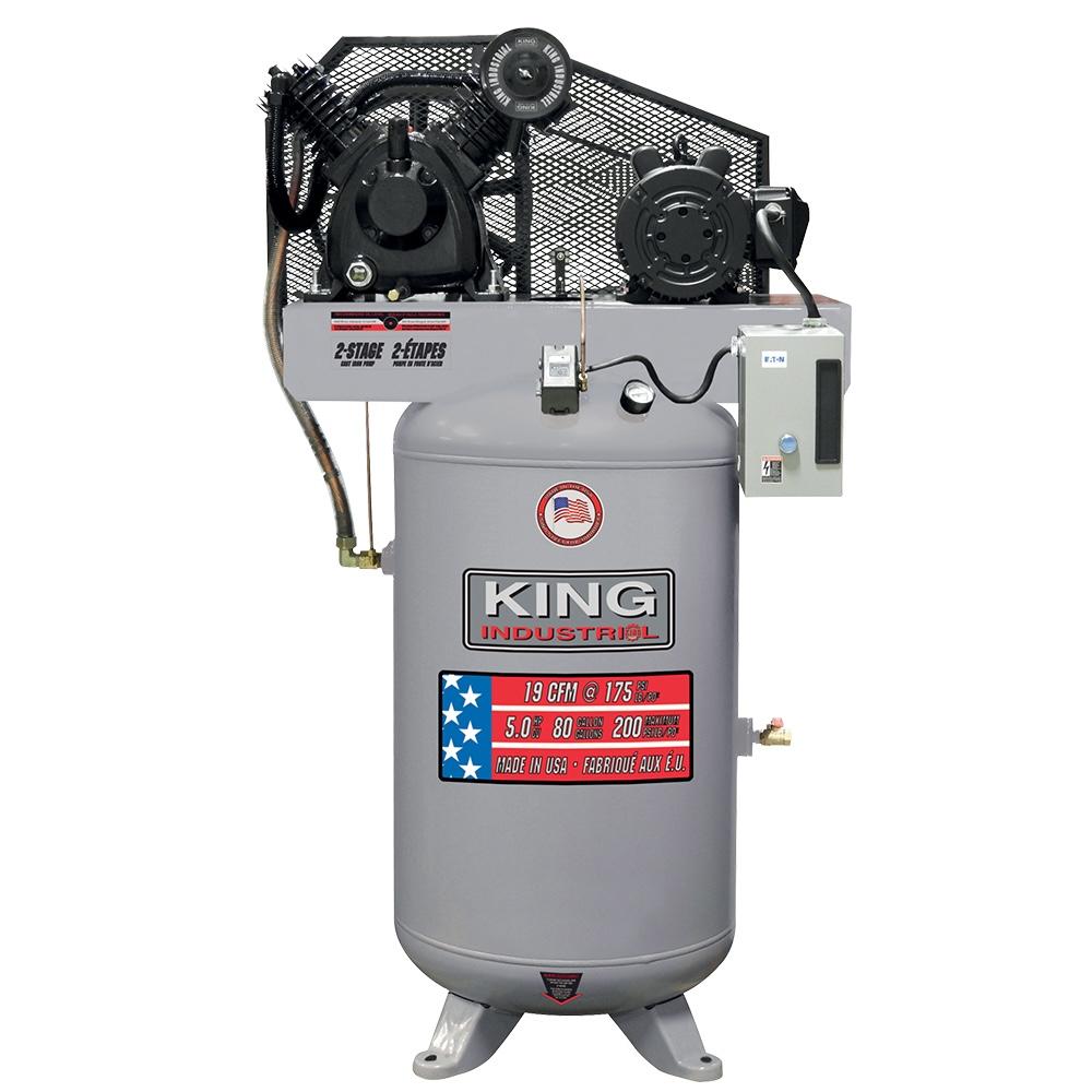 2-Stage 5 running HP 80 Ga. air compressor<span class=' ItemWarning' style='display:block;'>Item is usually in stock, but we&#39;ll be in touch if there&#39;s a problem<br /></span>