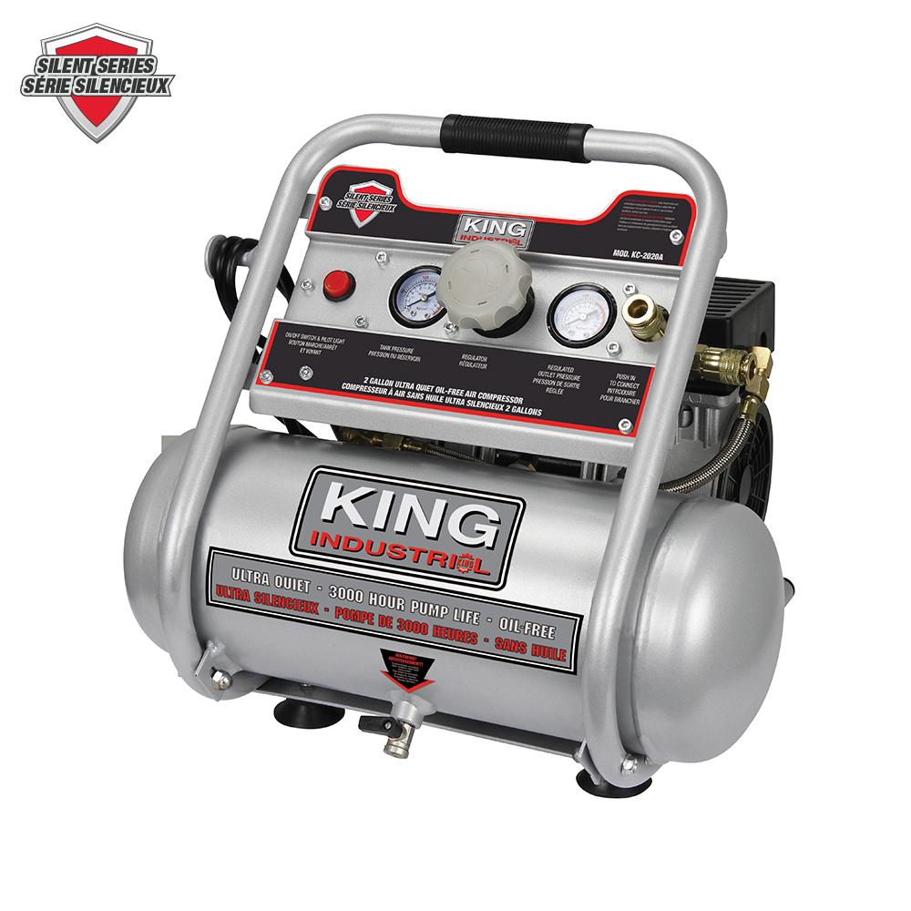Compresseur à air sans huile de 2 Gallons<span class=' ItemWarning' style='display:block;'>Item is usually in stock, but we&#39;ll be in touch if there&#39;s a problem<br /></span>