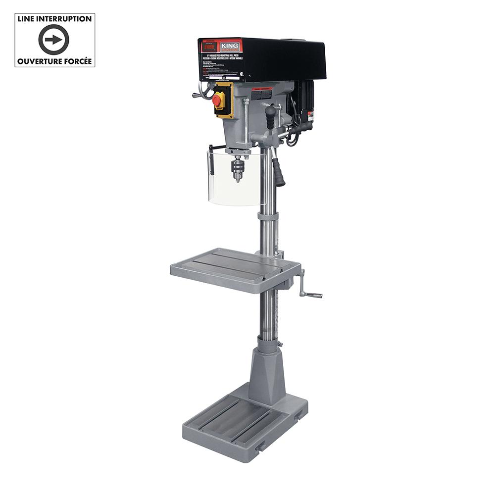 Perceuse à colonne industrielle 15&#34; à vitesse variable<span class=' ItemWarning' style='display:block;'>Item is usually in stock, but we&#39;ll be in touch if there&#39;s a problem<br /></span>