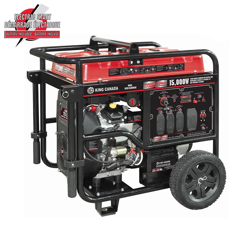 Génératrice à essence 15,000 watts à deux cylindres avec démarrage électrique<span class=' ItemWarning' style='display:block;'>Item is usually in stock, but we&#39;ll be in touch if there&#39;s a problem<br /></span>