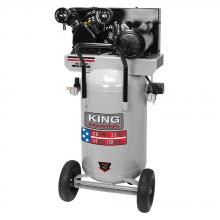 King Canada KC-3124V2 - Compresseur à air 5.5 CV debit max. de 24 Gallons