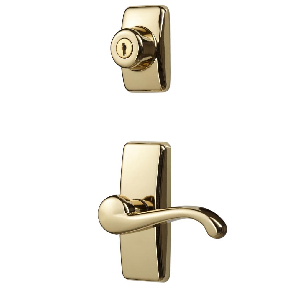 GL Lever Set with Keyed Deadbolt (Brass)<span class=' ItemWarning' style='display:block;'>Item is usually in stock, but we&#39;ll be in touch if there&#39;s a problem<br /></span>