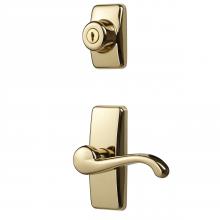 Ideal Security HK01-I-022 - GL Lever Set with Keyed Deadbolt (Brass)