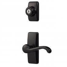 Ideal Security HK01-I-061 - GL Lever Set with Keyed Deadbolt (Black)