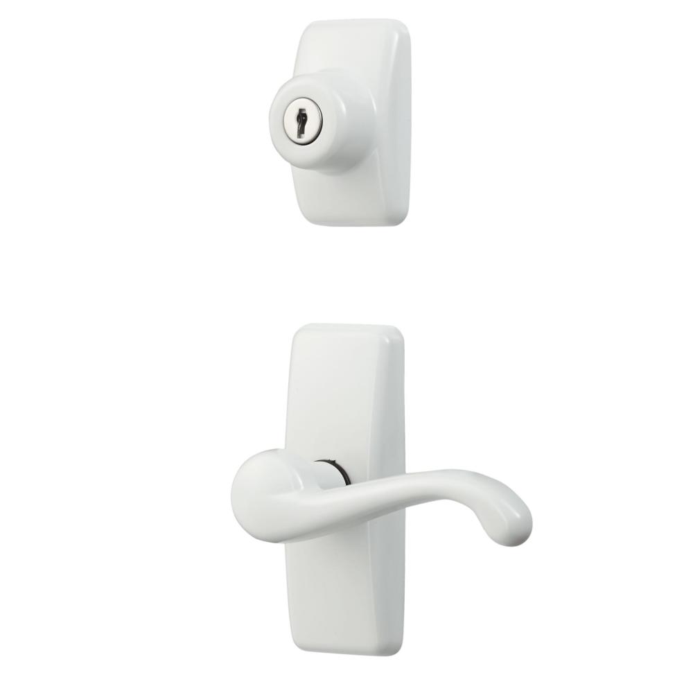 Poignée à levier GL avec pêne dormant à clé, blanc<span class=' ItemWarning' style='display:block;'>Item is usually in stock, but we&#39;ll be in touch if there&#39;s a problem<br /></span>