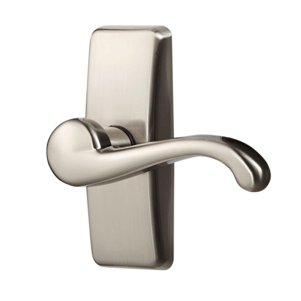 Poignée à levier GL avec pêne dormant, nickel satiné<span class=' ItemWarning' style='display:block;'>Item is usually in stock, but we&#39;ll be in touch if there&#39;s a problem<br /></span>