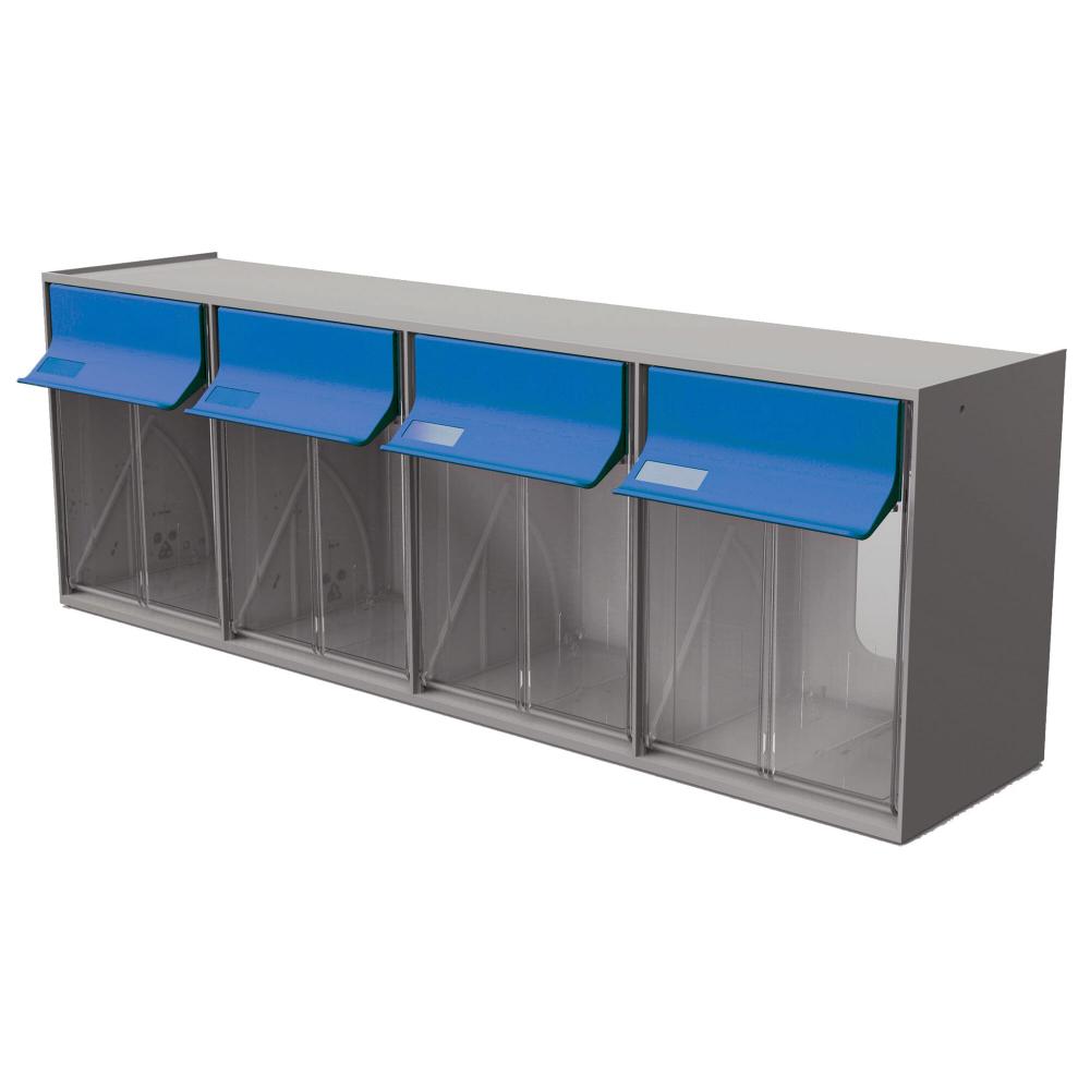 Bacs basculants, 4 bacs de rangement en plastique, organisateur empilable pour tout<span class=' ItemWarning' style='display:block;'>Item is usually in stock, but we&#39;ll be in touch if there&#39;s a problem<br /></span>