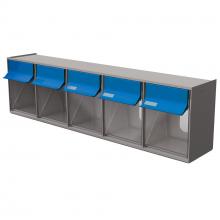 Ideal Security FR TB52GB - Bacs basculants Ideal Security Inc, 5 bacs de rangement en plastique