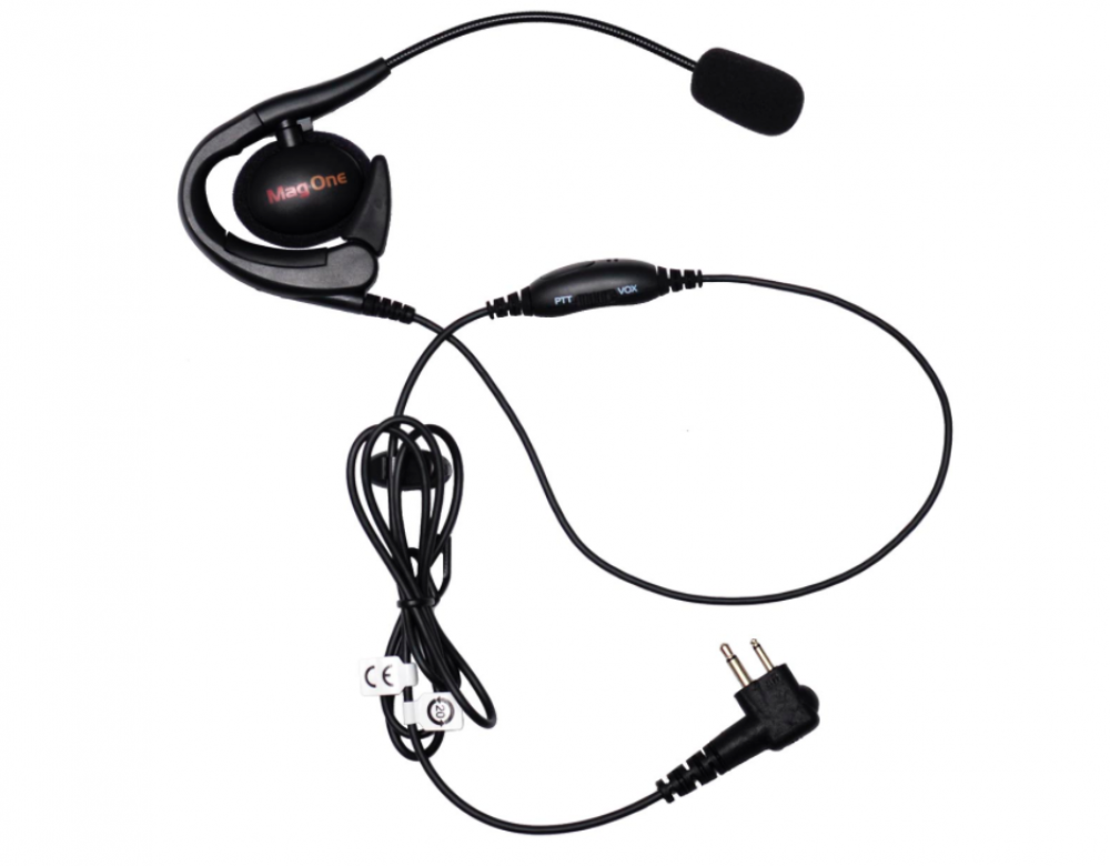 Earset with Boom Microphone and In-Line PTT/VOX Switch 
(Mag One)<span class=' ItemWarning' style='display:block;'>Item is usually in stock, but we&#39;ll be in touch if there&#39;s a problem<br /></span>