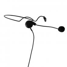 Lenbrook RLN5411 - Ultra-Light Headset, behind-the-head with In-Line PTT and Boom Microphone