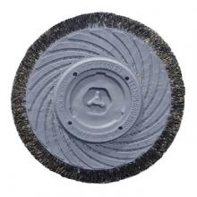 Felton Brushes NT724 - 7" Vulcanized Wheel, 0.014" Carbon Steel, 7/8" AH, 1/4" BF