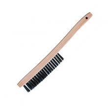 Felton Brushes 188B - 4 X 19 ROW WIRESCR CRVD HANDLE  .012" -BRASS