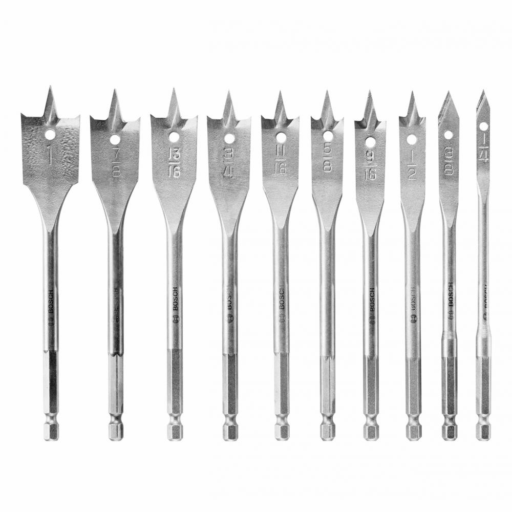 10 pc. Chisel-Point Spade Bit Set<span class=' ItemWarning' style='display:block;'>Item is usually in stock, but we&#39;ll be in touch if there&#39;s a problem<br /></span>