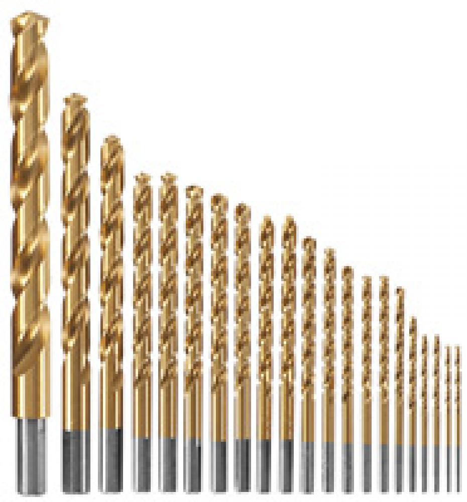 Titanium-Coated Metal Drill Bit Set<span class=' ItemWarning' style='display:block;'>Item is usually in stock, but we&#39;ll be in touch if there&#39;s a problem<br /></span>