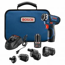 Bosch GSR12V-140FCB22 - 12V Max Chameleon Drill/Driver with 5-In-1 Flexiclick® System and (2) 2.0 Ah Batteries