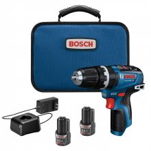 Bosch GSB12V-300B22 - 12V Max Brushless 3/8" Hammer Drill/Driver Kit with (2) 2.0 Ah Batteries