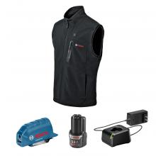 Bosch GHV12V-20SN12 - 12V Max Heated Vest Kit with Portable Power Adapter - Size Small