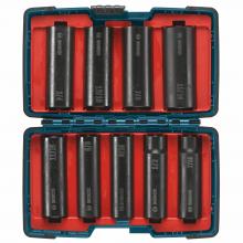 Bosch 27286 - 9 pc. Impact Tough Socket Set for 1/2" Drive