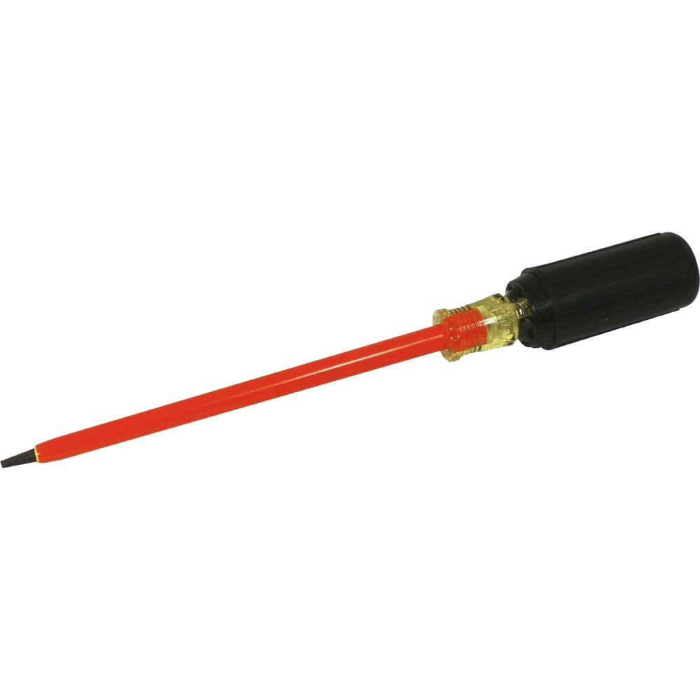 Electrician&#39;s Slotted Screwdriver, 6&#34; Blade Length, .028 X 3/16&#34; Tip, 1000V Insulated<span class=' ItemWarning' style='display:block;'>Item is usually in stock, but we&#39;ll be in touch if there&#39;s a problem<br /></span>