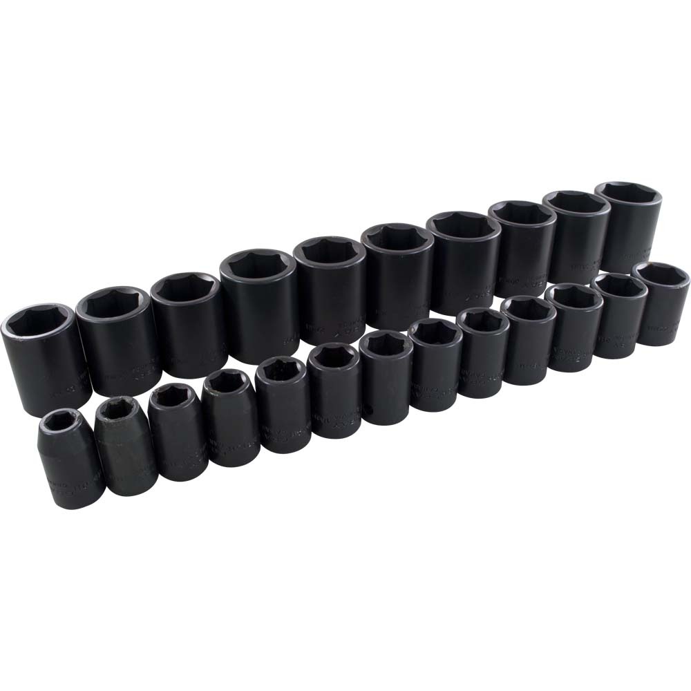 23 Piece 1/2&#34; Drive 6 Point Metric, Standard Impact Socket Set, 10mm - 32mm<span class=' ItemWarning' style='display:block;'>Item is usually in stock, but we&#39;ll be in touch if there&#39;s a problem<br /></span>