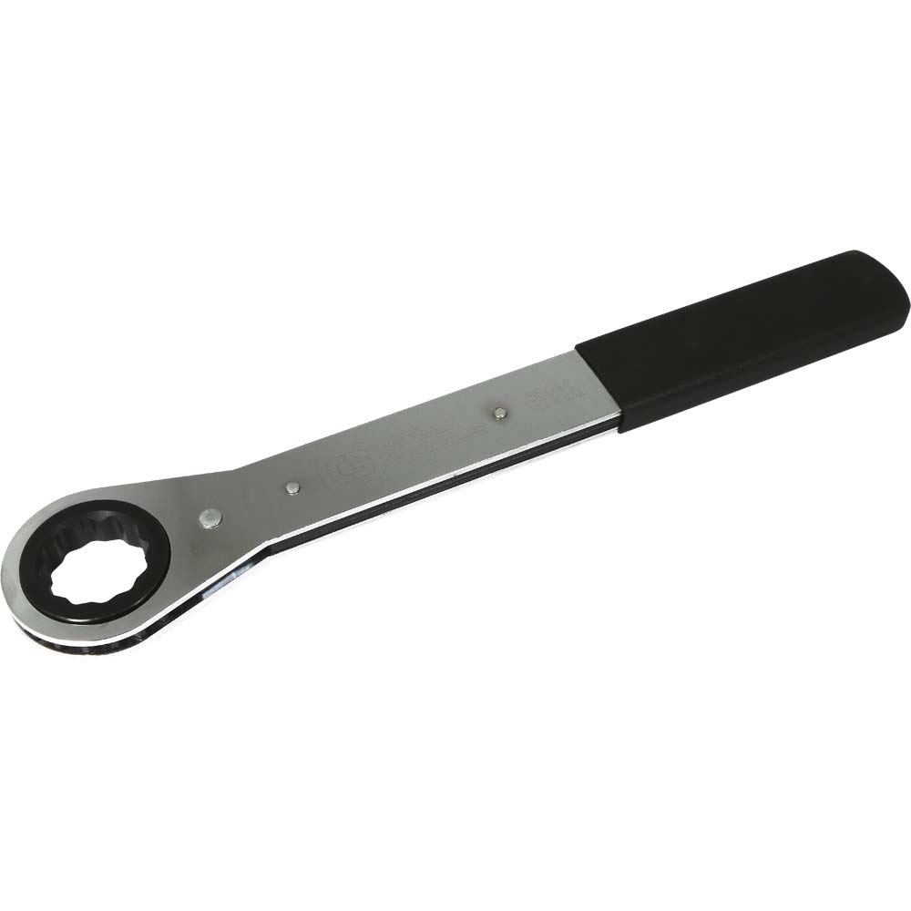 1-3/8&#34; 12 Point, Flat Ratcheting Single Box Wrench, Vinyl Grip<span class=' ItemWarning' style='display:block;'>Item is usually in stock, but we&#39;ll be in touch if there&#39;s a problem<br /></span>