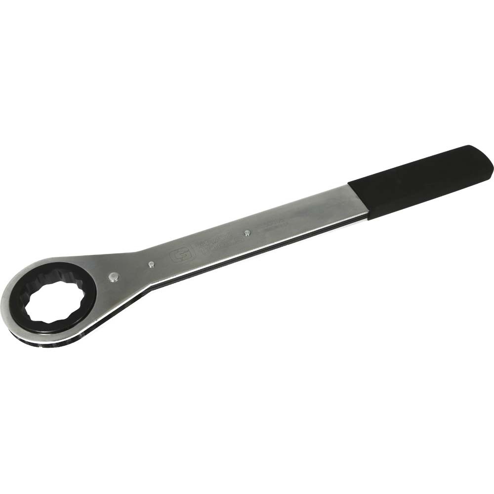 1-13/16&#34; 12 Point, Flat Ratcheting Single Box Wrench, Vinyl Grip<span class=' ItemWarning' style='display:block;'>Item is usually in stock, but we&#39;ll be in touch if there&#39;s a problem<br /></span>