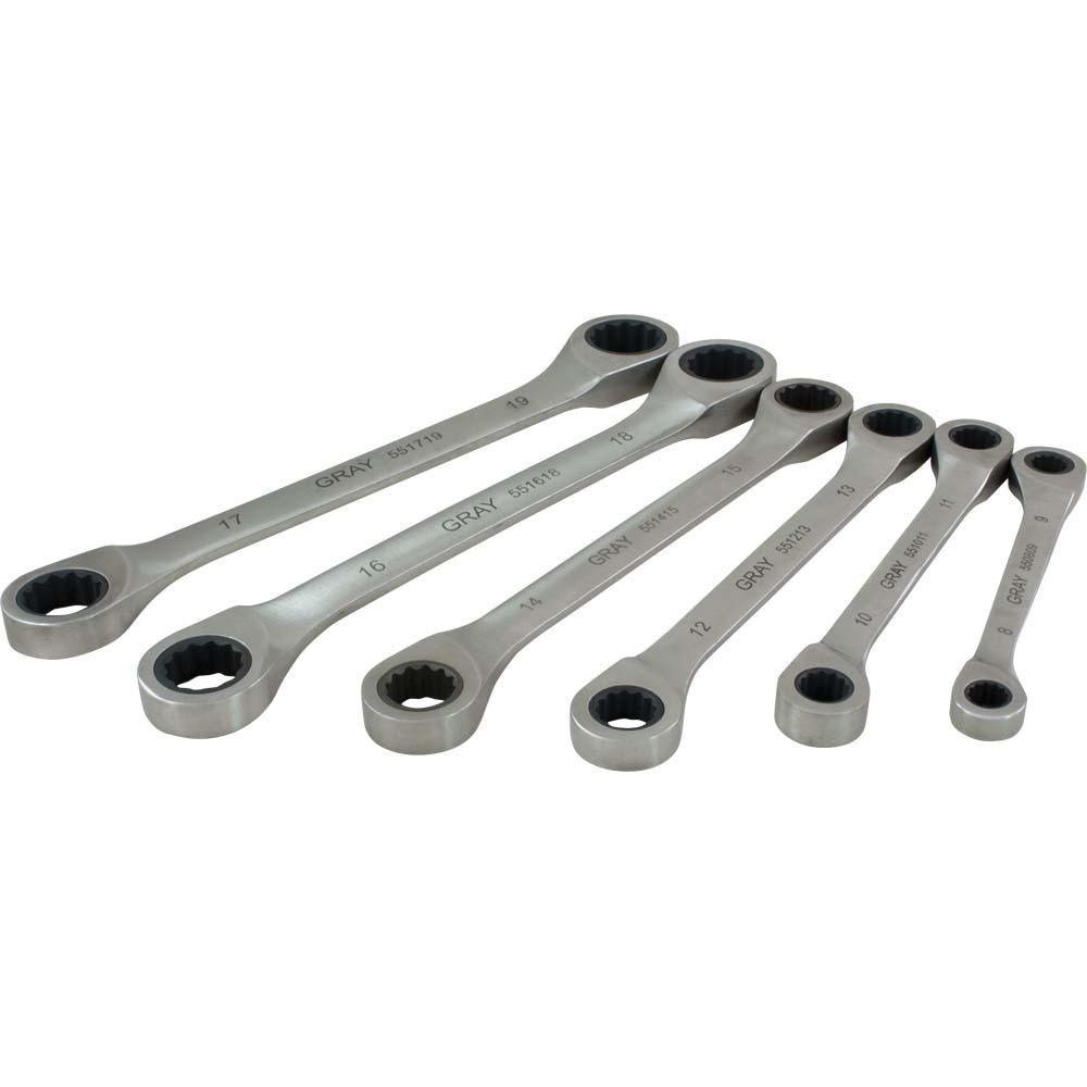 6 Piece Metric, Double Box Fixed Head, Ratcheting Wrench Set, 8x9mm - 17x19mm<span class=' ItemWarning' style='display:block;'>Item is usually in stock, but we&#39;ll be in touch if there&#39;s a problem<br /></span>