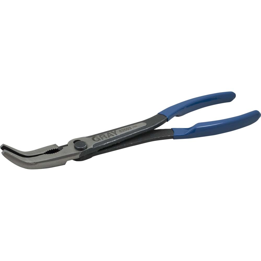 Heavy Duty Long Reach Bent Needle Nose Plier, 11-1/2&#34; Long<span class=' ItemWarning' style='display:block;'>Item is usually in stock, but we&#39;ll be in touch if there&#39;s a problem<br /></span>