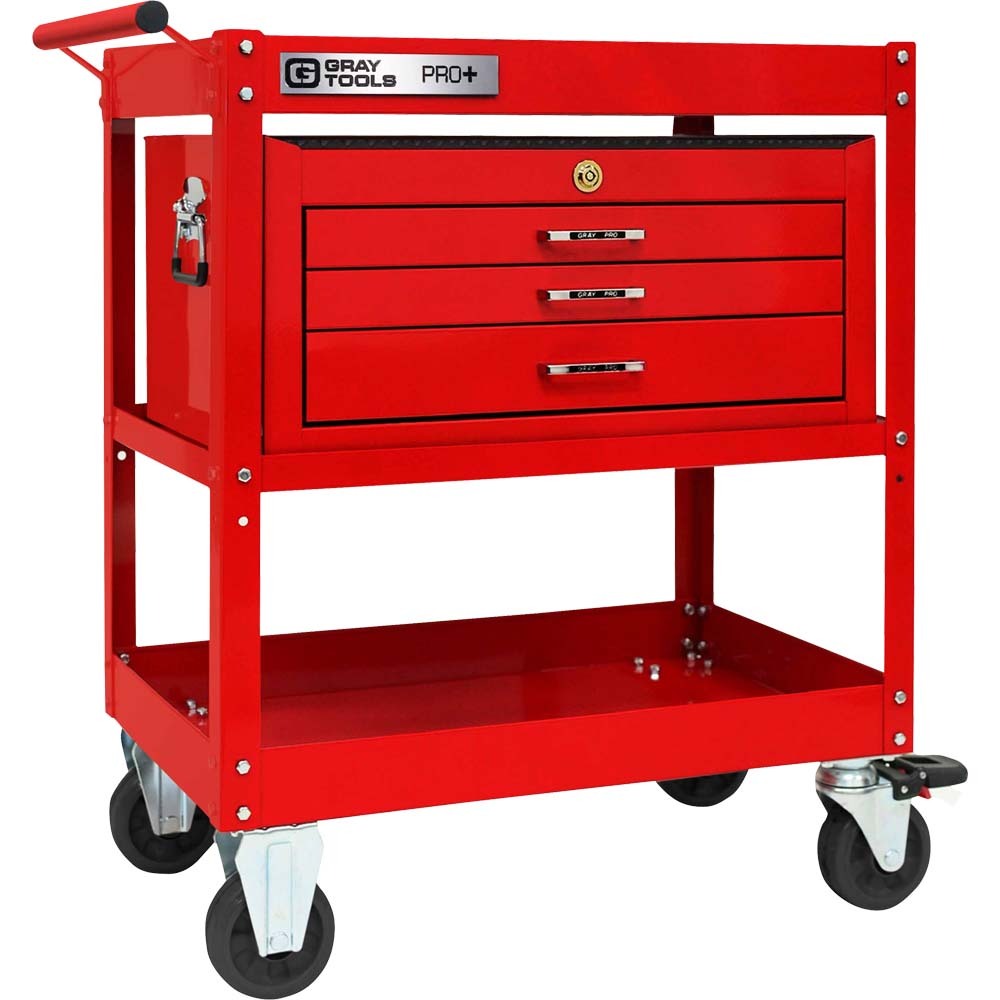 PRO+ Series Utility Cart With 3 Drawers<span class=' ItemWarning' style='display:block;'>Item is usually in stock, but we&#39;ll be in touch if there&#39;s a problem<br /></span>