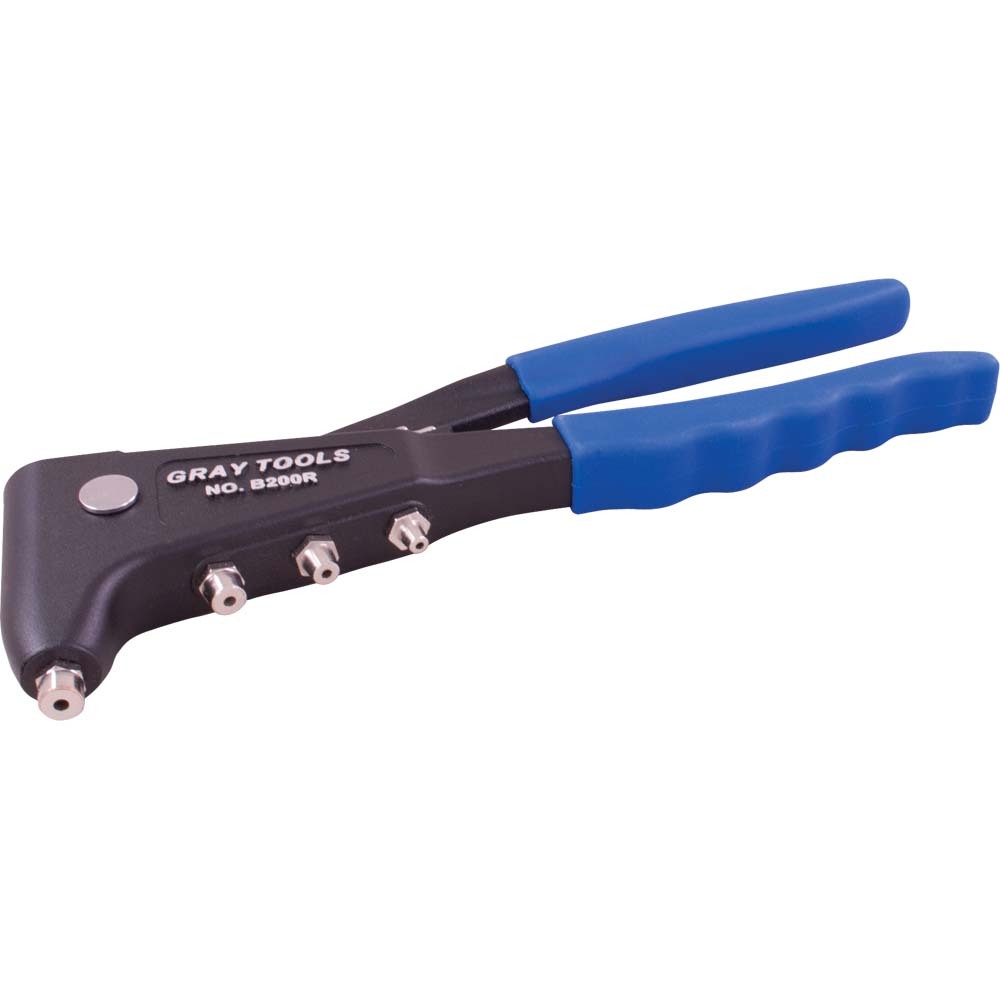 Heavy Duty Rivet Gun, 10&#34; Long With 4 Nose Pieces, 3/32&#34;, 1/8&#34;, 5/32&#34; & 3/16&#34;<span class=' ItemWarning' style='display:block;'>Item is usually in stock, but we&#39;ll be in touch if there&#39;s a problem<br /></span>