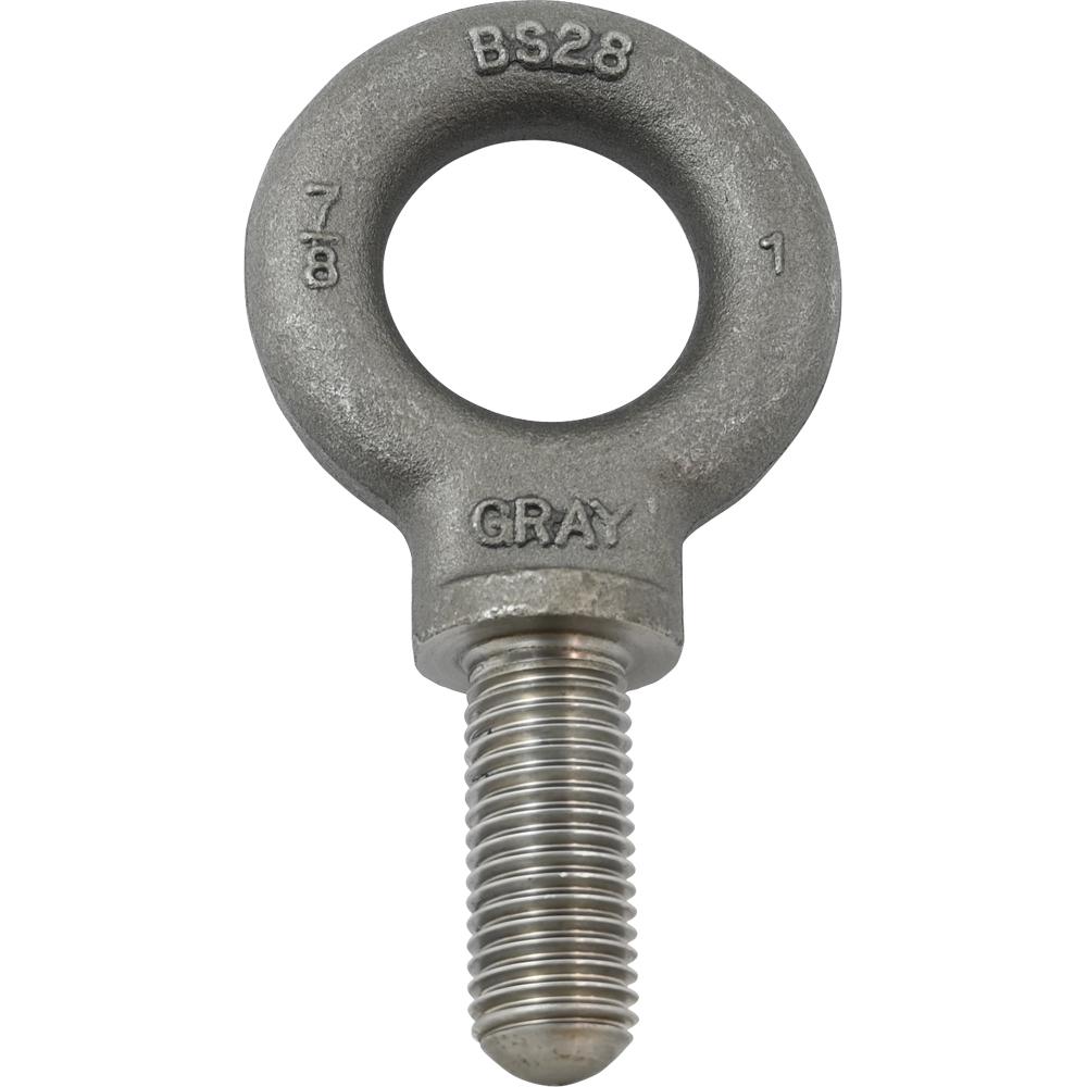 7/8-9 Shoulder Pattern Eye Bolt, 2-1/4&#34; Shank<span class=' ItemWarning' style='display:block;'>Item is usually in stock, but we&#39;ll be in touch if there&#39;s a problem<br /></span>