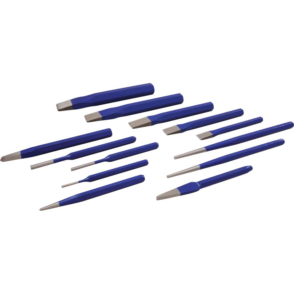 13 Piece Punch & Chisel Set<span class=' ItemWarning' style='display:block;'>Item is usually in stock, but we&#39;ll be in touch if there&#39;s a problem<br /></span>