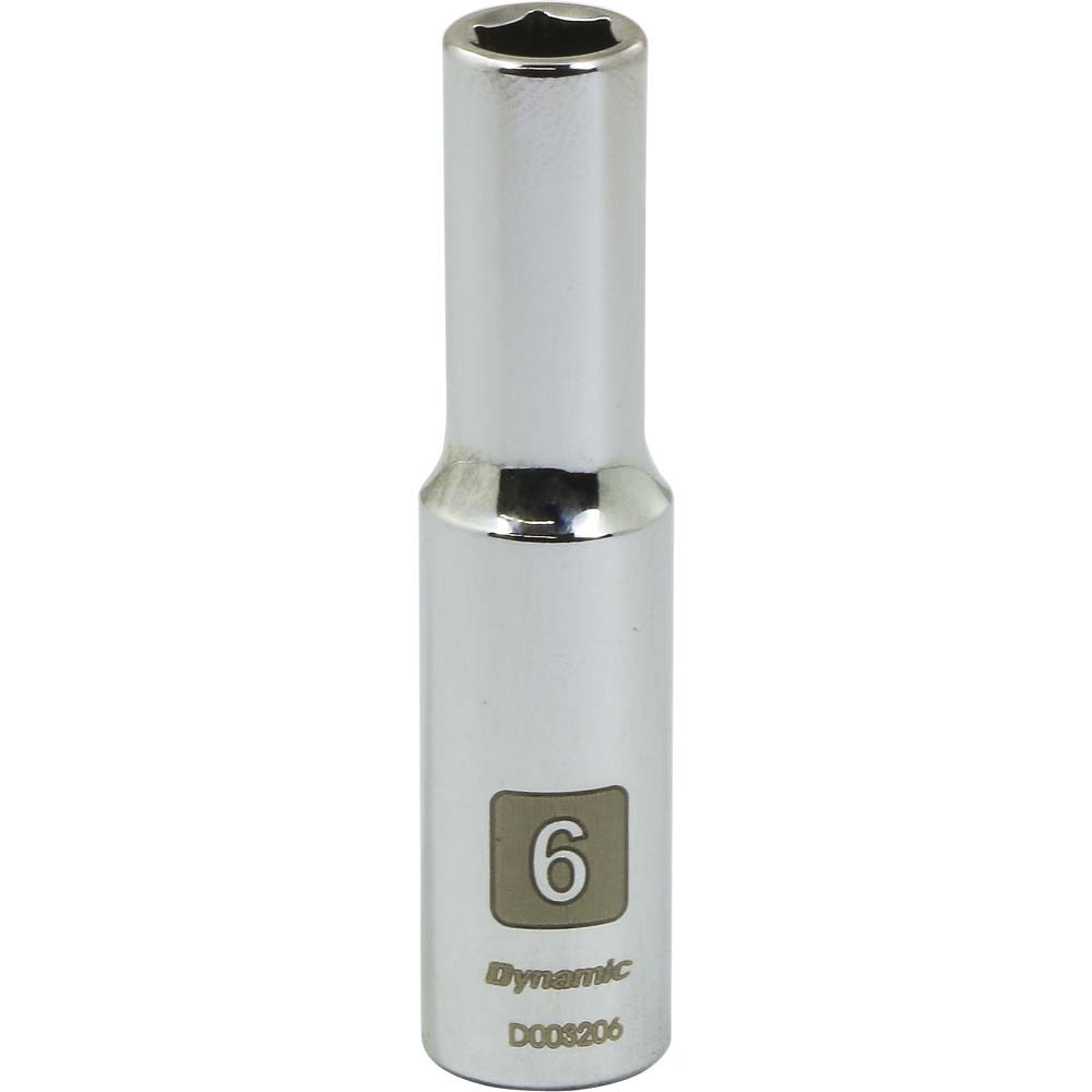 1/4&#34; Drive 6 Point Metric, 6mm Deep Length, Chrome Finish Socket<span class=' ItemWarning' style='display:block;'>Item is usually in stock, but we&#39;ll be in touch if there&#39;s a problem<br /></span>