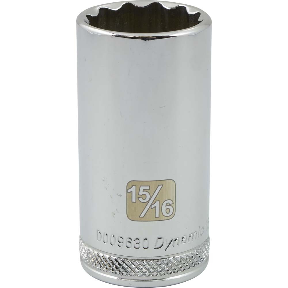 3/8&#34; Drive 12 Point SAE, 15/16&#34; Deep Length, Chrome Finish Socket<span class=' ItemWarning' style='display:block;'>Item is usually in stock, but we&#39;ll be in touch if there&#39;s a problem<br /></span>