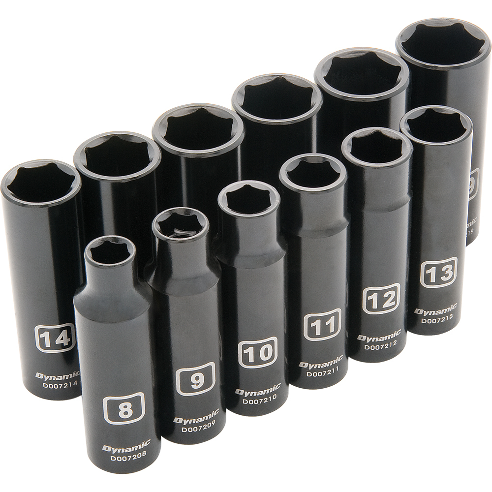 3/8&#34; Drive 12 Piece 6 Point Metric, Deep Impact Socket Set, 8mm - 19mm<span class=' ItemWarning' style='display:block;'>Item is usually in stock, but we&#39;ll be in touch if there&#39;s a problem<br /></span>