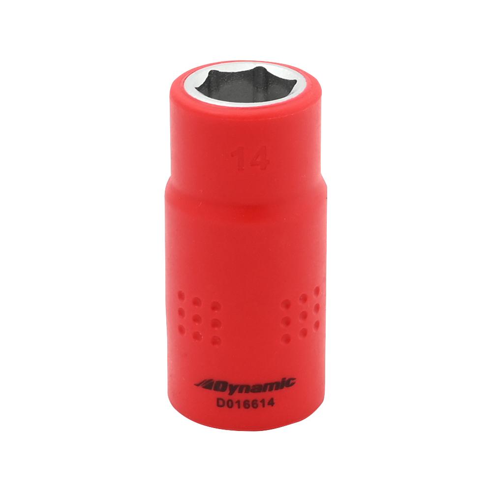 Insulated 1/2&#39;&#39; Drive 14mm, 6 Point Standard Length Socket, 1000V Insulated<span class=' ItemWarning' style='display:block;'>Item is usually in stock, but we&#39;ll be in touch if there&#39;s a problem<br /></span>