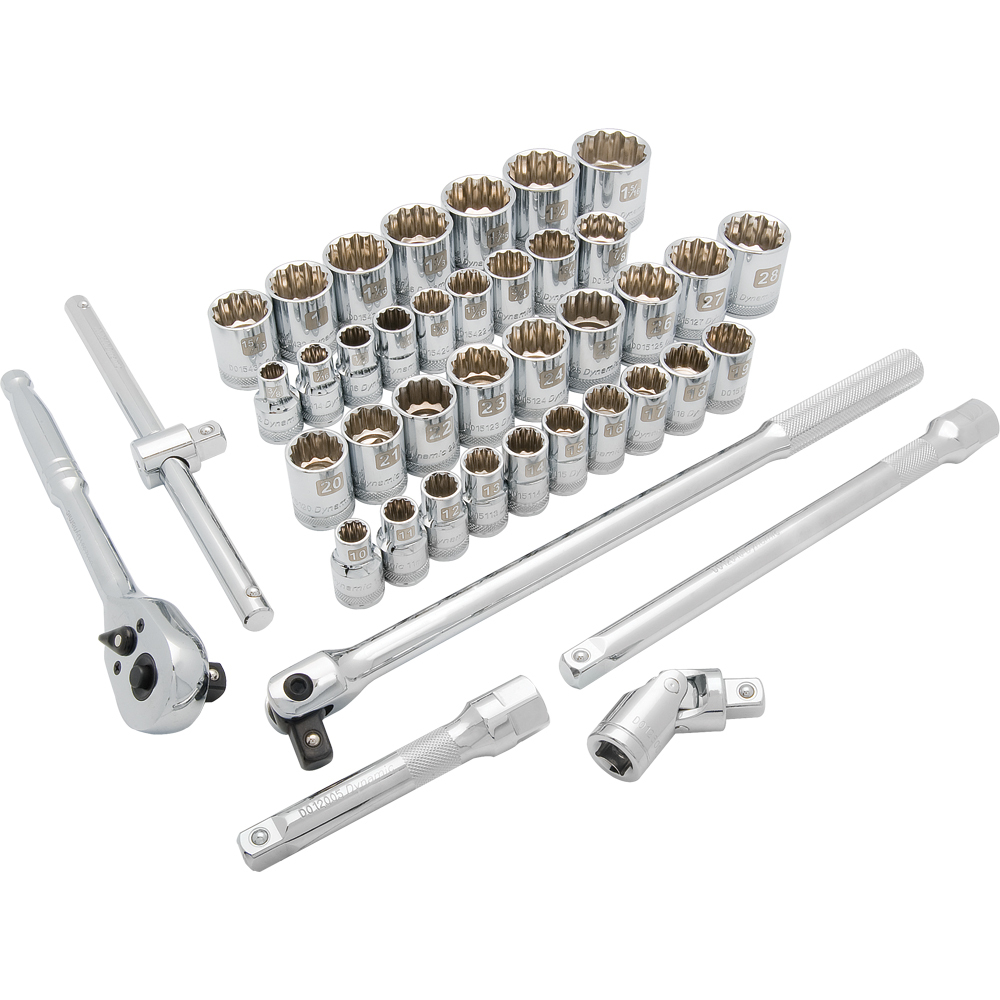 1/2&#34; Drive 41 Piece 12 Point Standard, SAE/Metric Socket Set, 3/8&#34; - 1-5/16&#34;, 10mm - 28m<span class=' ItemWarning' style='display:block;'>Item is usually in stock, but we&#39;ll be in touch if there&#39;s a problem<br /></span>