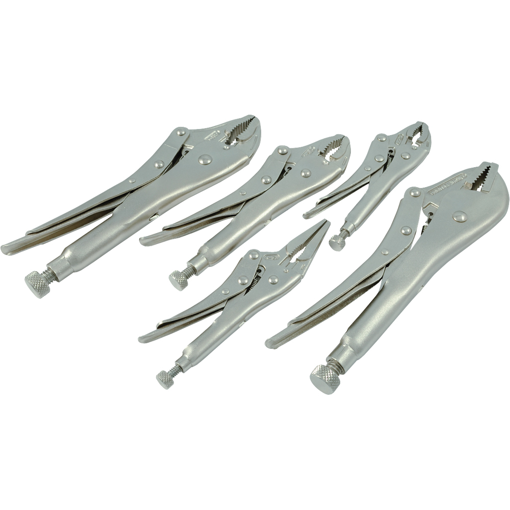 5 Piece Locking Plier Set<span class=' ItemWarning' style='display:block;'>Item is usually in stock, but we&#39;ll be in touch if there&#39;s a problem<br /></span>