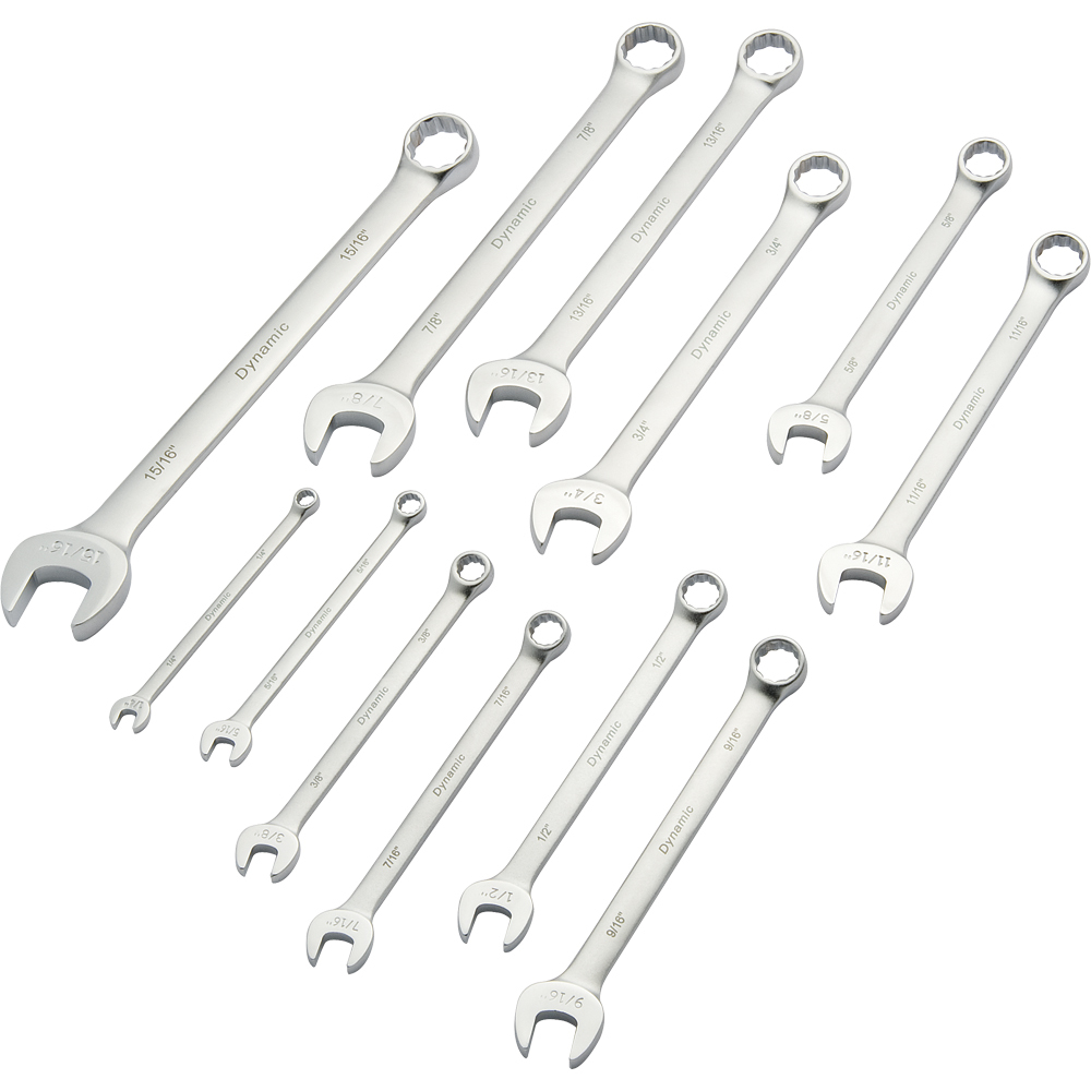 12 Piece SAE Combination Wrench Set, Contractor Series, Satin Finish, 1/4&#34; - 15/16&#34;<span class=' ItemWarning' style='display:block;'>Item is usually in stock, but we&#39;ll be in touch if there&#39;s a problem<br /></span>