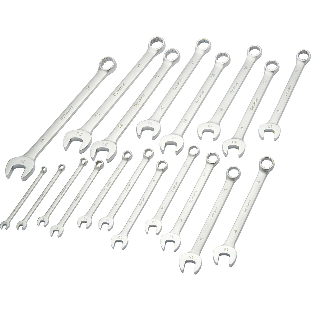 19 Piece Metric Combination Wrench Set, Contractor Series, Satin Finish, 6mm - 24mm<span class=' ItemWarning' style='display:block;'>Item is usually in stock, but we&#39;ll be in touch if there&#39;s a problem<br /></span>