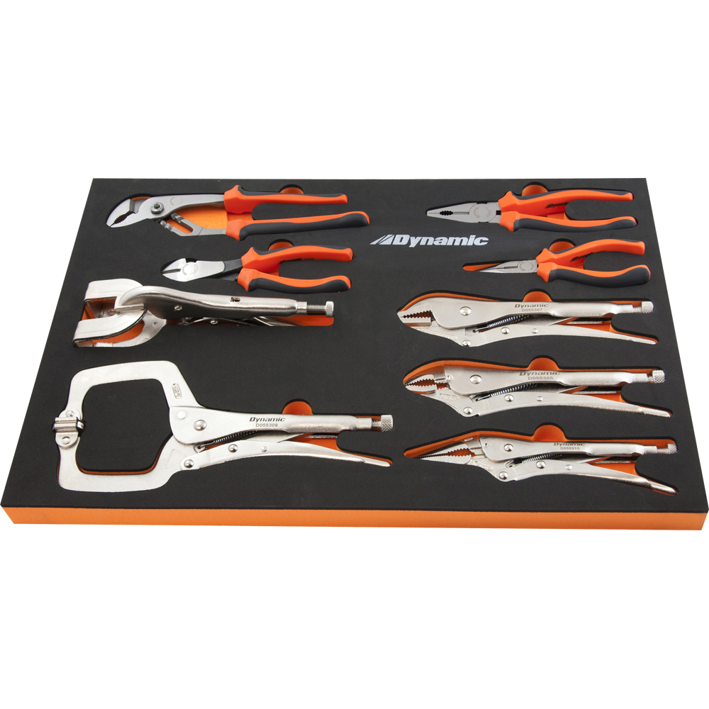 10 Piece Pliers Tool Set With Foam Tool Organizer<span class=' ItemWarning' style='display:block;'>Item is usually in stock, but we&#39;ll be in touch if there&#39;s a problem<br /></span>