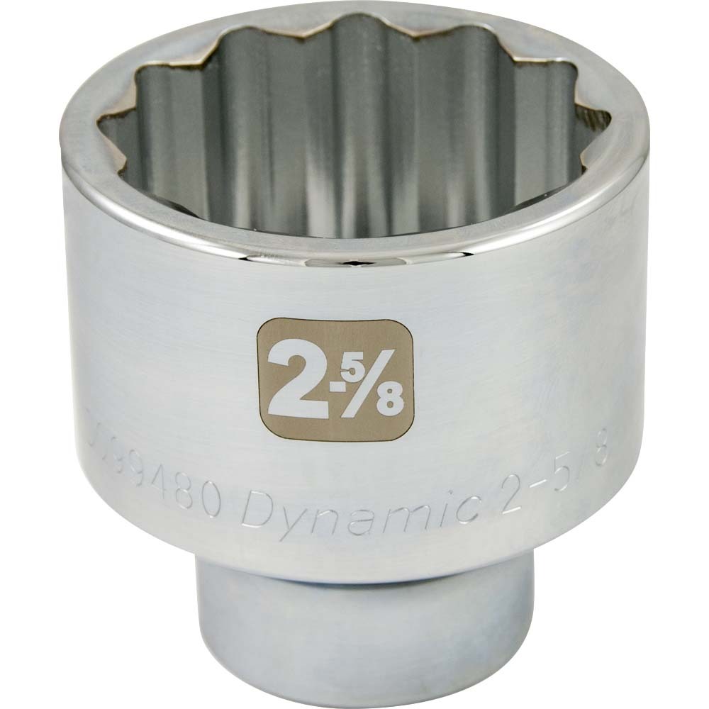 2-5/8&#34; X 1&#34; Drive, 12 Point Standard Length, Chrome Socket<span class=' ItemWarning' style='display:block;'>Item is usually in stock, but we&#39;ll be in touch if there&#39;s a problem<br /></span>