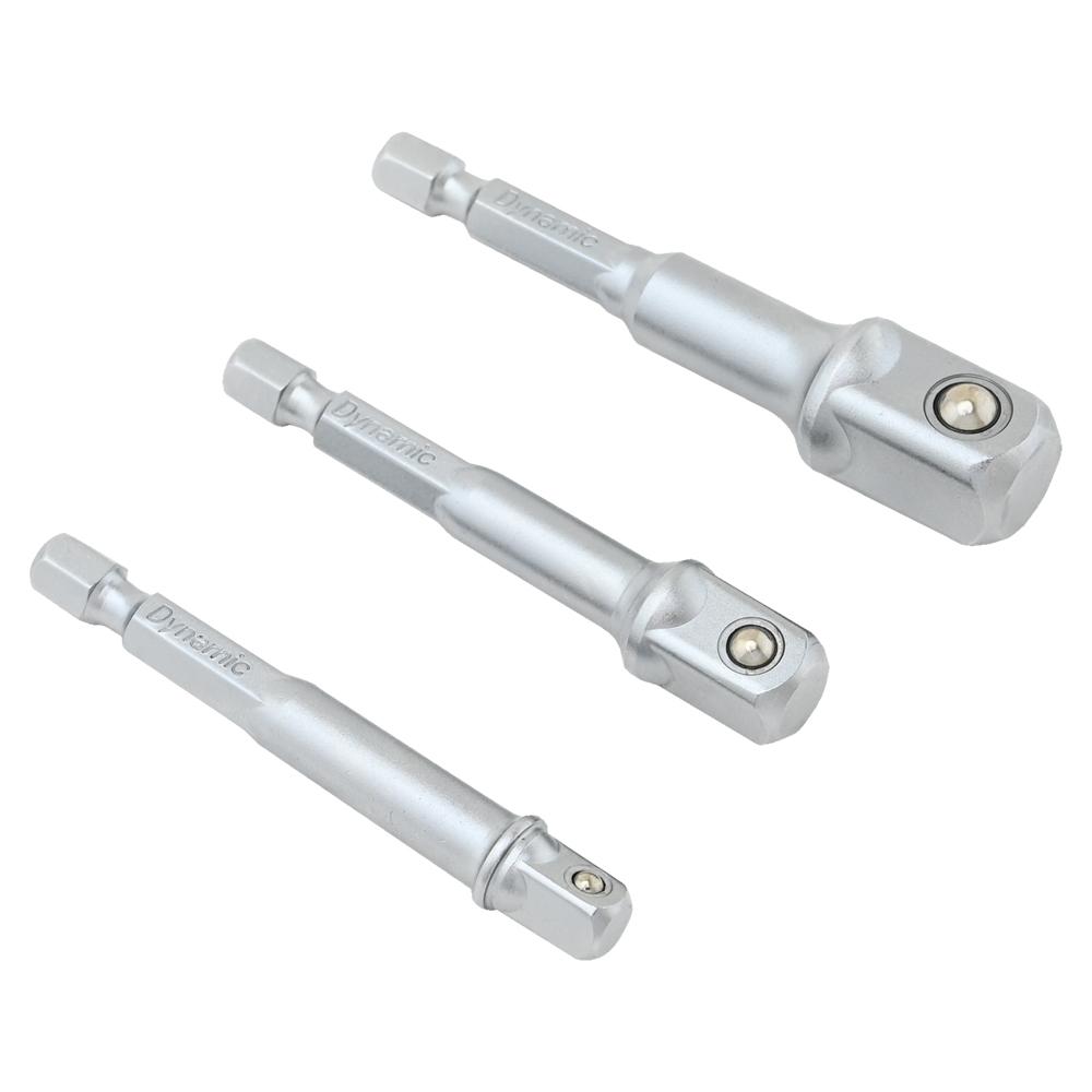 3 Piece 1/4&#34; Hex Socket Driver Adapter Set<span class=' ItemWarning' style='display:block;'>Item is usually in stock, but we&#39;ll be in touch if there&#39;s a problem<br /></span>