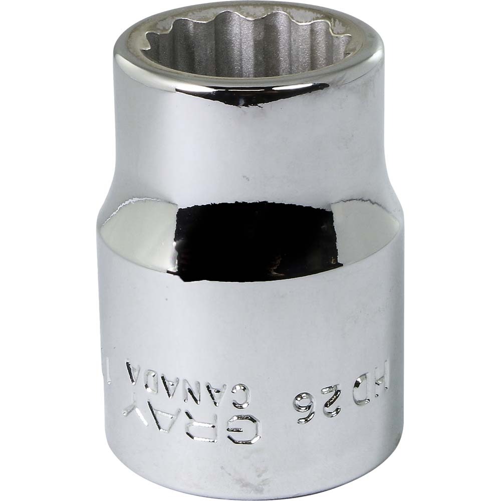 13/16&#34; X 3/4&#34; Drive, 12 Point Standard Length, Chrome Finish Socket<span class=' ItemWarning' style='display:block;'>Item is usually in stock, but we&#39;ll be in touch if there&#39;s a problem<br /></span>