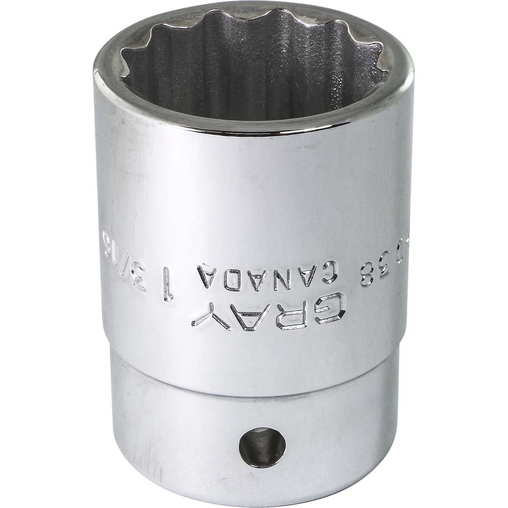1-3/16&#34; X 3/4&#34; Drive, 12 Point Standard Length, Chrome Finish Socket<span class=' ItemWarning' style='display:block;'>Item is usually in stock, but we&#39;ll be in touch if there&#39;s a problem<br /></span>