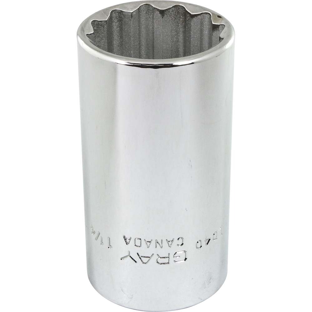 1-1/4&#34; X 1/2&#34; Drive, 12 Point Deep Length, Chrome Finish Socket<span class=' ItemWarning' style='display:block;'>Item is usually in stock, but we&#39;ll be in touch if there&#39;s a problem<br /></span>