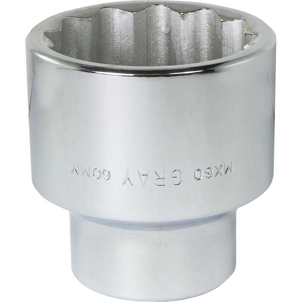 60mm X 1&#34; Drive, 12 Point Regular Length, Chrome Finish Socket<span class=' ItemWarning' style='display:block;'>Item is usually in stock, but we&#39;ll be in touch if there&#39;s a problem<br /></span>